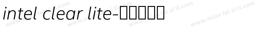 intel clear lite字体转换